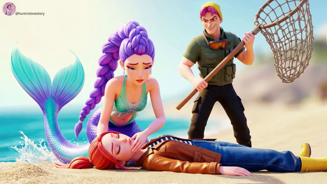 Эбби охотится за Руми! 🥺 Мира спасает ее или это ловушка?! 🌊 Охотники на демонов в стиле К-поп