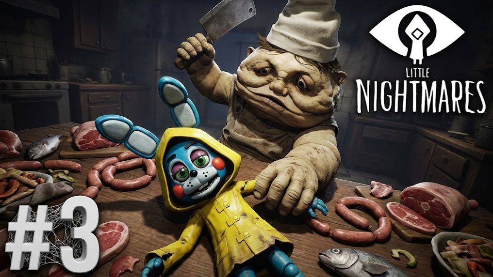 🔷УРОДЛИВЫЙ ПОВАР ЧУТЬ НЕ РАЗДЕЛАЛ ТОЙ БОННИ🔷Little Nightmares #3
