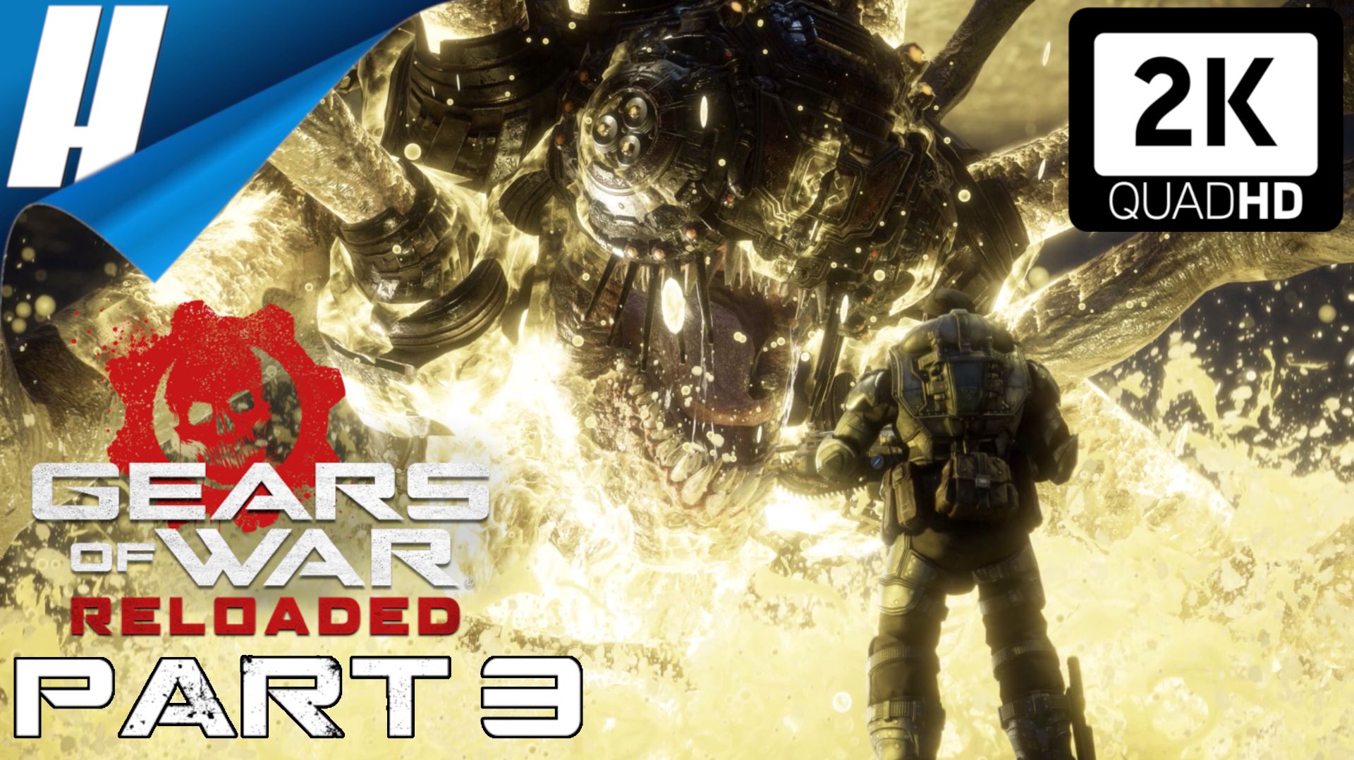 Gears of War: Reloaded (Война Шестерни: Перезагрузка) ➤ Прохождение 3 ➤ БОЛЬШАЯ СОРОКОНОЖКА