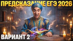 Предсказание ЕГЭ 2026 | 2 Вариант | Саня Эбонит