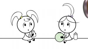 Emma & Kate _Halloween Costume Party with Candy Pinata_ - EK Doodles Funny Cartoon Animation