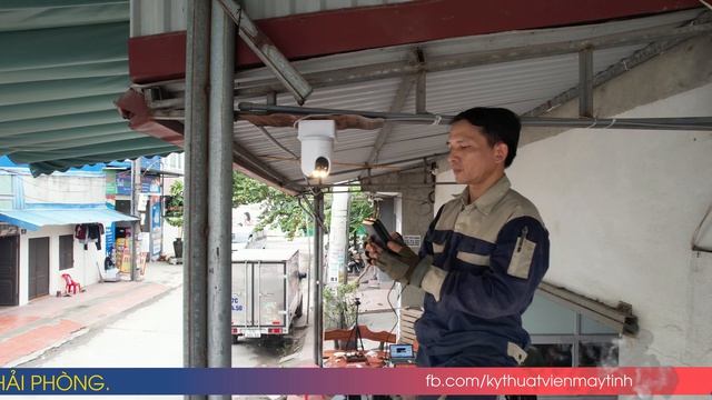 Lắp Camera cho kho hàng tại khu đô thị PG An Đồng, Hải Phòng.