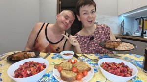 Мукбанг я в ШОКЕ, нам пришёл ОГРОМНЫЙ ШТРАФ! КОСЯК Вована, РУГАЮСЬ на него! Семейный ужин в России