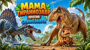 🦖 МАМА ТИРАННОЗАВР ПРОТИВ СПИНОЗАВРА! 💥