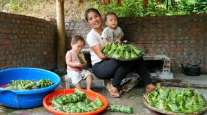 Мама поневоле. Дуонг. Готовим бань чунг и день бань для продажи. Серия 129