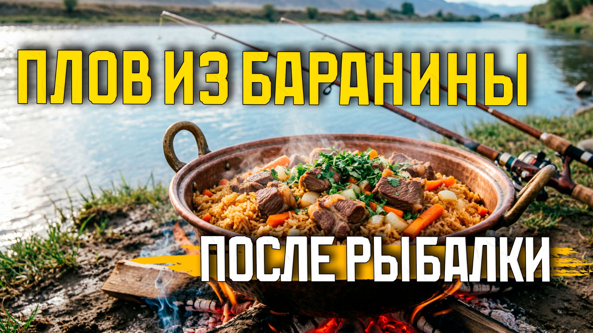 Готовим плов из баранины после рыбалки. Лучший рецепт отпуска