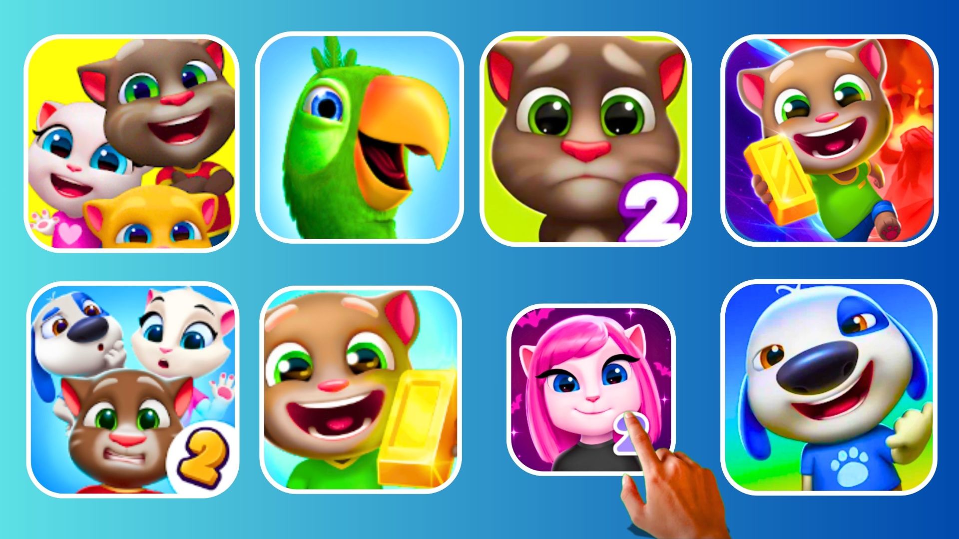 Говорящий Том, Анжела 2, Мой Хенк, Говорящий попугай Пьер и все друзья Тома