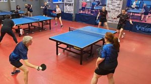 отбор Виноградов/Шарый (1081) - Захаров/Голубева (519) 1904 Парный турнир по настольному теннису