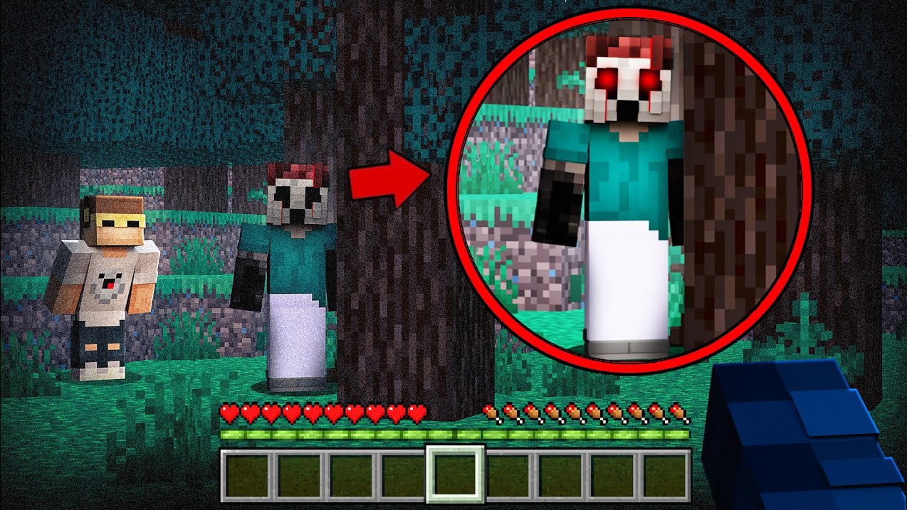 😨 Оно Прячется за Деревьями в Майнкрафт НОЧЬЮ