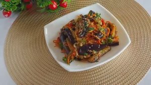 БАКЛАЖАНЫ ПО КОРЕЙСКИ! ПОЛУЧАЕТСЯ НУ ОЧЕНЬ ВКУСНО!