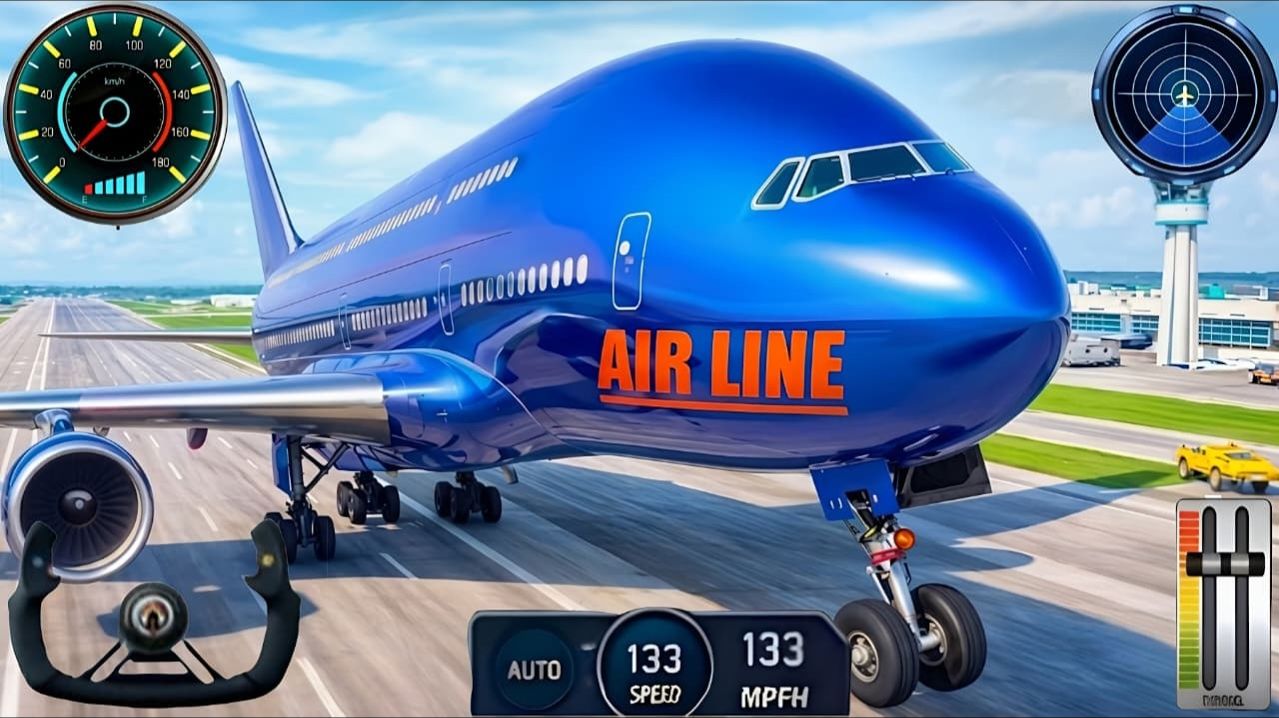 Аварийная посадка самолета Боинг - Airplane Simulator. Игровой процесс для Андроид. Игры. Мультики