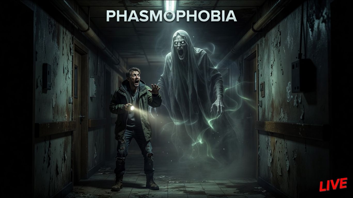  СТРАШНАЯ НОЧНАЯ ОХОТА НА ПРИЗРАКОВ  Phasmophobia 