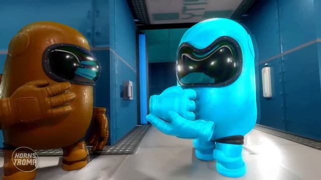 AMONG US 3D АНИМАЦИЯ - ПРЕДАТЕЛЬ НА КОРАБЛЕ! 2