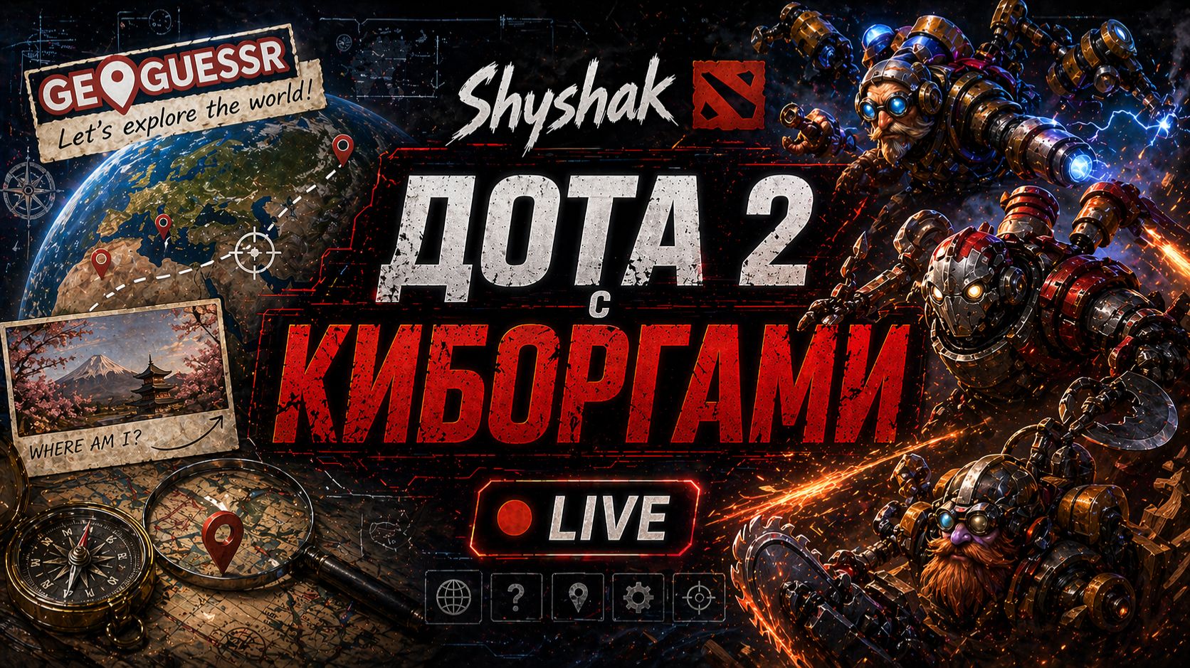 ДОТА 2 С КИБОРГАМИ