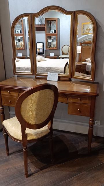 Туалетный стол Луиджи Орех и стул LEONARDO gioc walnut 4047+14 GC737