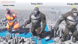 Эволюция размеров Титанов: Сравнение Годзиллы, Конга и Скара! (MonsterVerse)