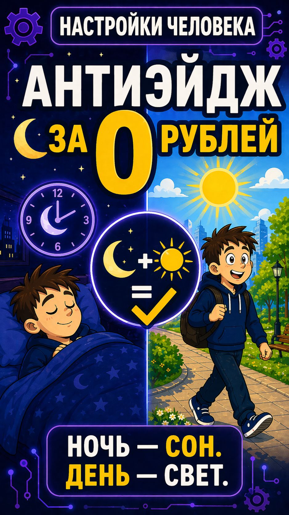 Настройки человека #1 | Антиэйдж за 0 рублей