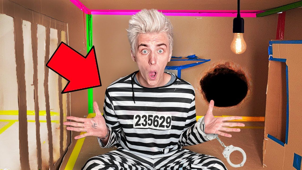 Побег из КАРТОННОЙ ТЮРЬМЫ Челлендж 3 часть