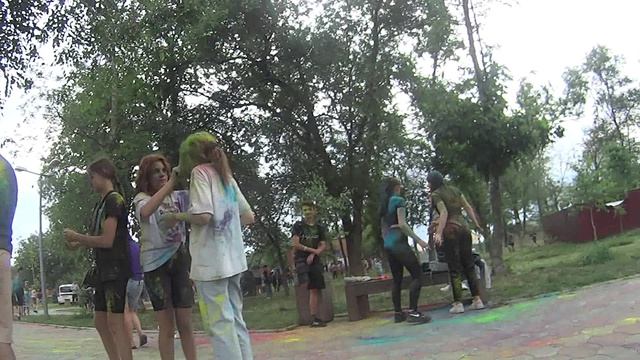 Школьный парк на юге России