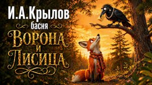 Басня"ВОРОНА И ЛИСИЦА", И.А.Крылов, Анимация для детей и взрослых | "Живые басни"