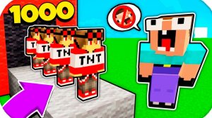 НУБ ЗАТРОЛЛЕН НЕВИДИМЫМ ПРО Майнкрафт, но Нубик Против 1000 Клонов Гриферов