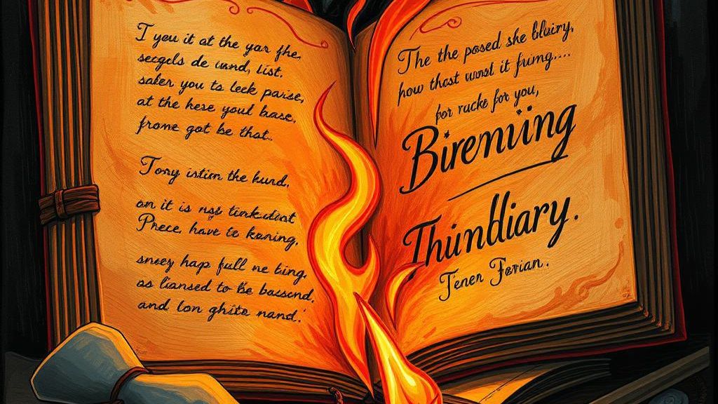 Горящий ежедневник