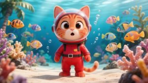 Мультфильм для детей. Путешествие Кузи под водой