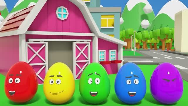 Красочные яйца-сюрпризы - Песенка о малышке-акуле - Детские стишки и песенки для малышей