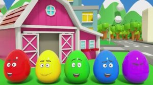 Красочные яйца-сюрпризы - Песенка о малышке-акуле - Детские стишки и песенки для малышей