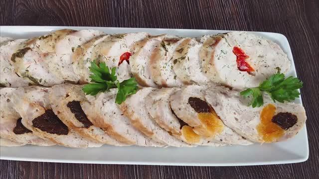 Домашняя куриная колбаса в пакете - великолепная закуска, которую легко приготовить самой 🎄🍗