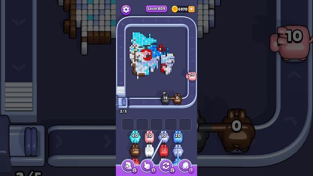 Прохождение 809 уровня Pixel Flow