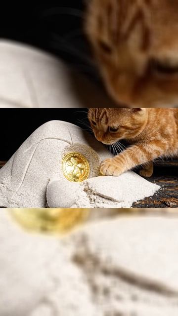 Раскопки в Домашних Условиях 🐾💎 (Золото Истера) | Kinetic Sand Slice & Reveal #shorts #asmr