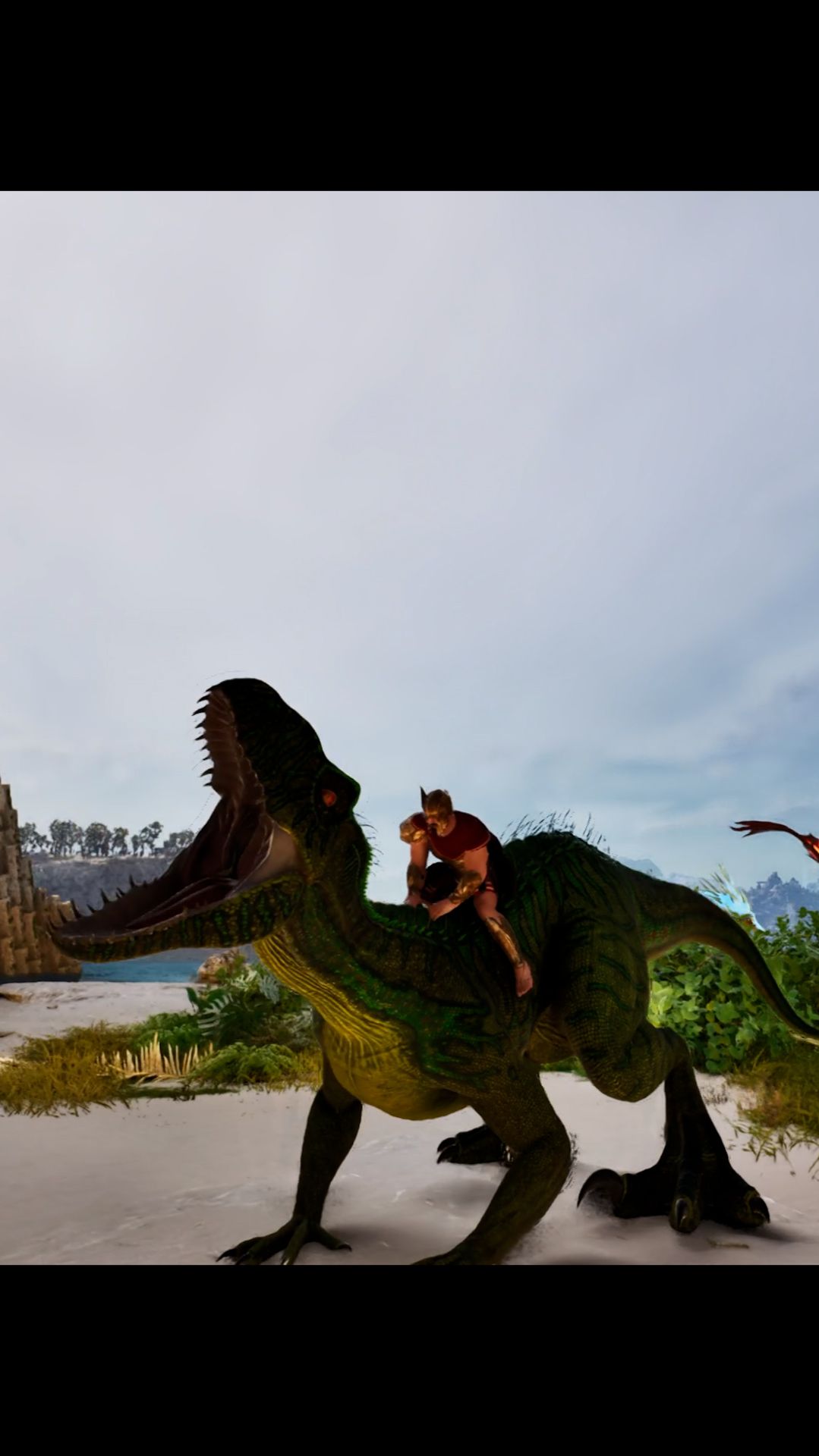 Морозная Виверна и Индоминус Раптор отличные модовые Дино #arksurvivalascended #Wyverns