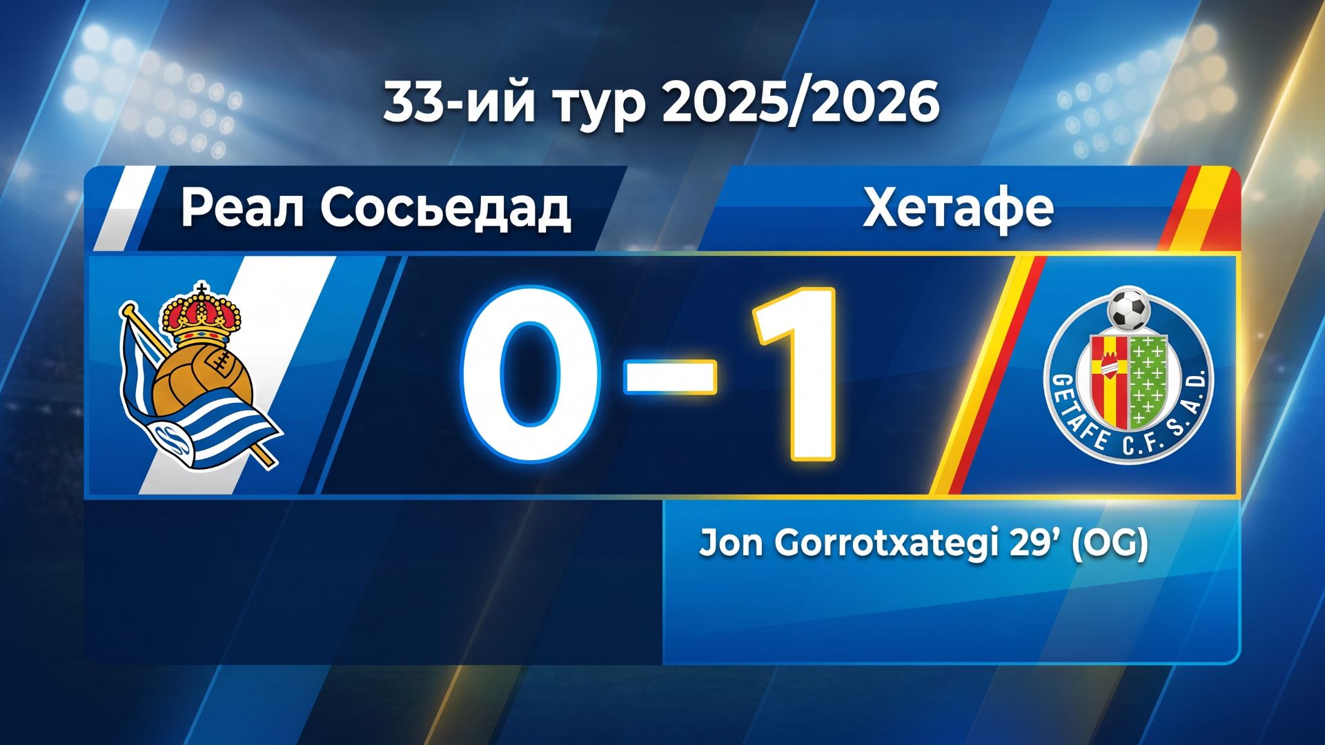 ГОЛЫ РЕАЛ СОСЬЕДАД - ХЕТАФЕ // 33-ИЙ ТУР ЛА ЛИГА 25/26