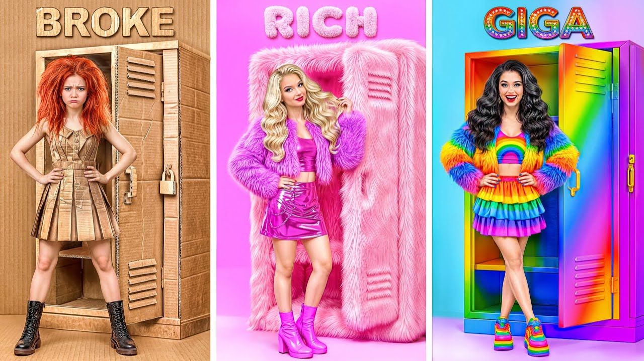 Строим Удивительный Кукольный Домик # Холодный vs Горячий Челлендж от Candy DO