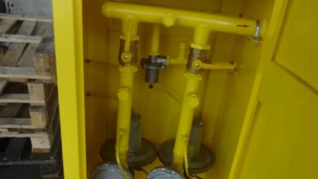 Газорегуляторный пункт шкафной ГРПШ-1-2Н с регуляторами давления газа РДГД-20М.