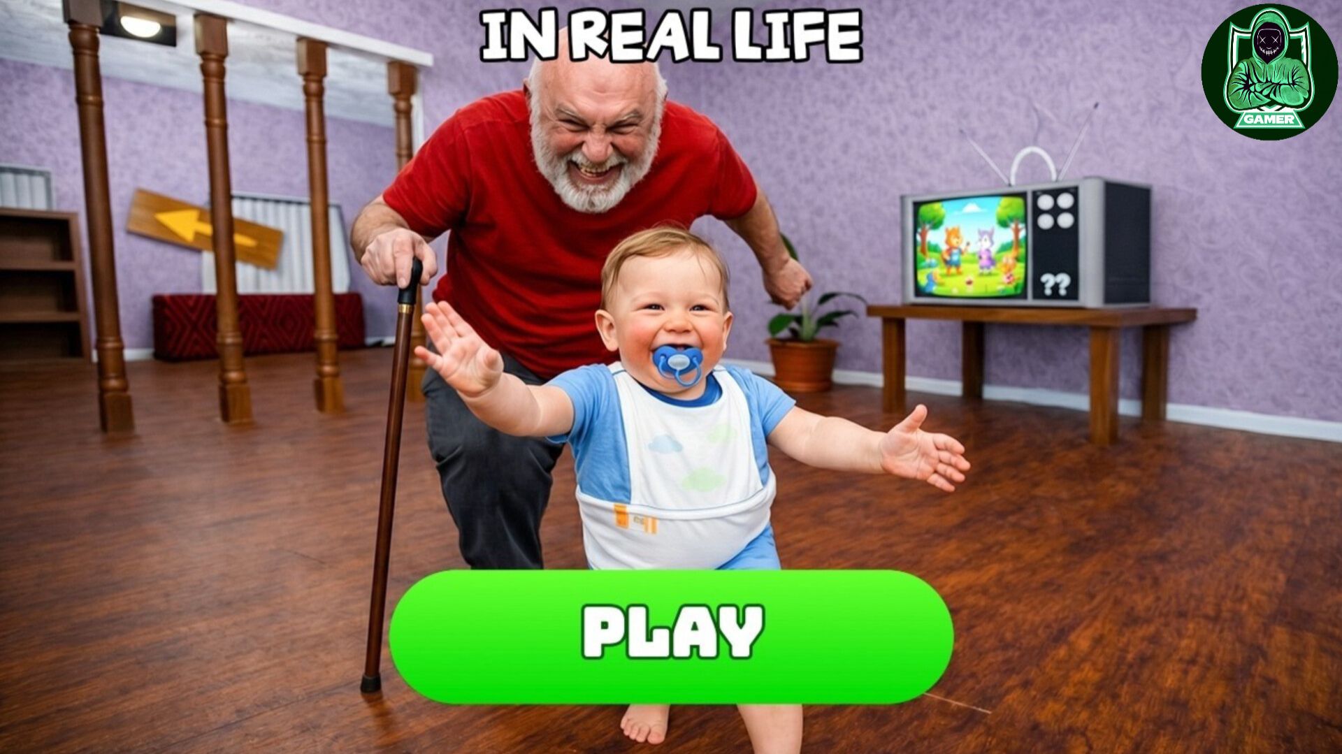 БОББИ убегает от ДЕДУШКИ В РЕАЛЬНОЙ ЖИЗНИ ОББИ Roblox