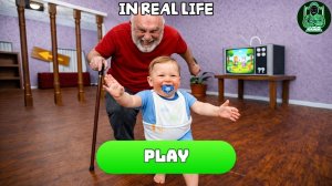 БОББИ убегает от ДЕДУШКИ В РЕАЛЬНОЙ ЖИЗНИ #ОББИ #Roblox