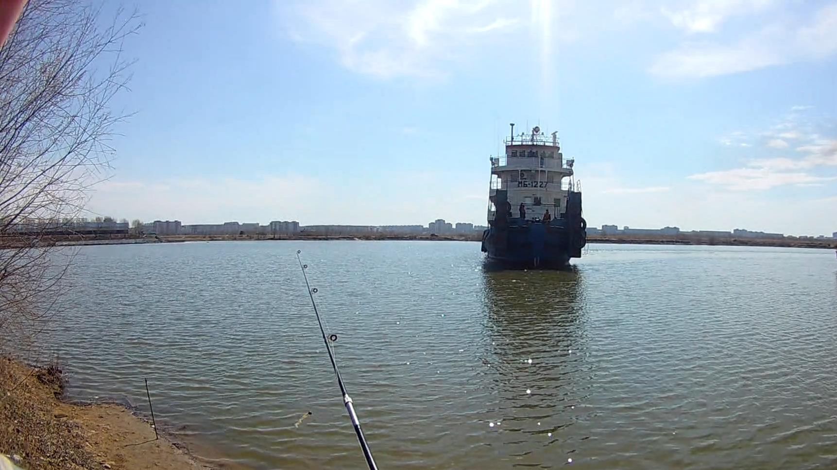 Открытие сезона  Спиннинг с берега. Затон Лампочка г. Омск 22ч. 04м. 2026 год. №-1