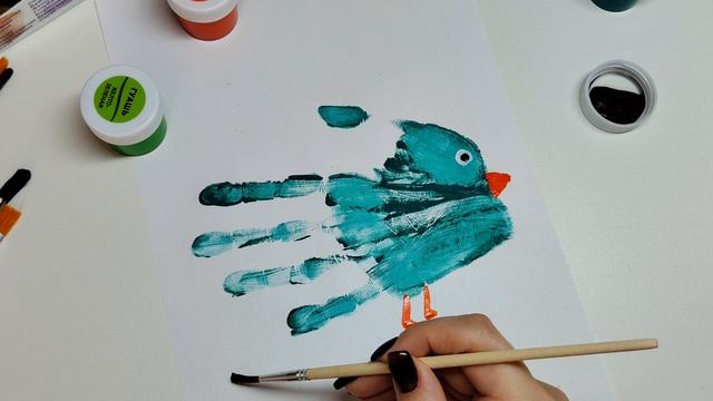 рисуем птичку просто и весело