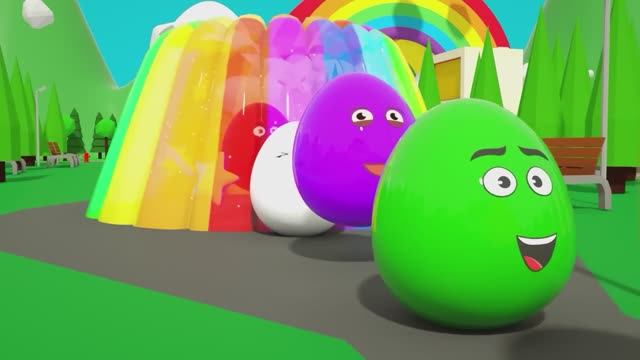 Красочные яйца-сюрпризы - Да, да, Песенка для детской площадки - Детские стишки и песенки для детей
