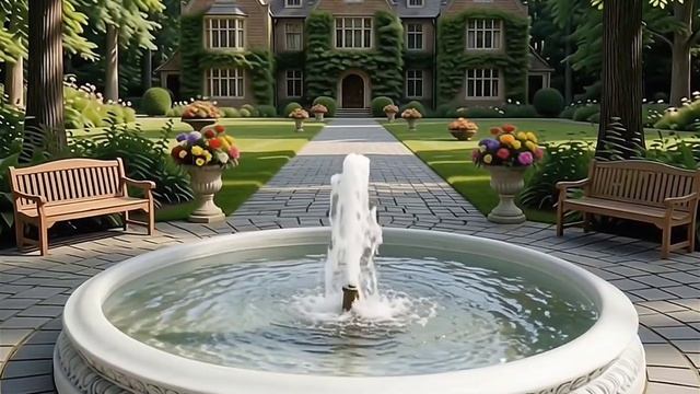 Бортбассейн фонтана круглый 4 с орнаментом