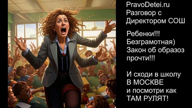 Безграмотный директор школы Санкт-Петербурга. Разговор адвоката и директора школы