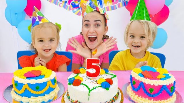 Алиса и мама готовятся к дню рождения Криса!