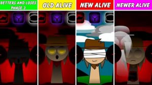 почти все sprunki phase 3 BETTERS AND LOSES но они выжили