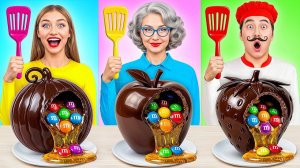 Я против Бабушки Челлендж с Шоколадной Едой # Брейнрот Битва от Candy DO