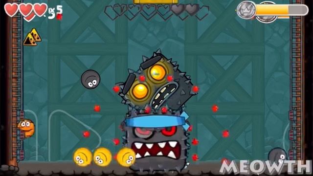 RED BALL 4, FUSION BATTLE.  2 BLACKS BALLS AND 5 NEW BOSSES