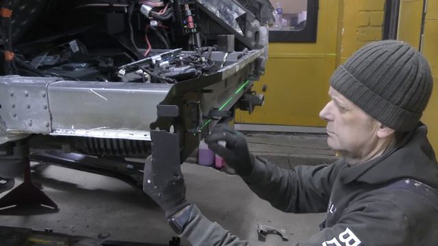 Destroyed Mercedes S-Class Aluminum Body Repair.Ремонт алюминиевого кузова Mercedes