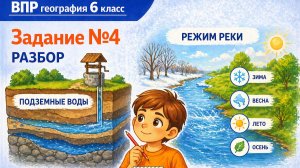 Как решать задание 4 ВПР по географии 6 класса | Полный разбор