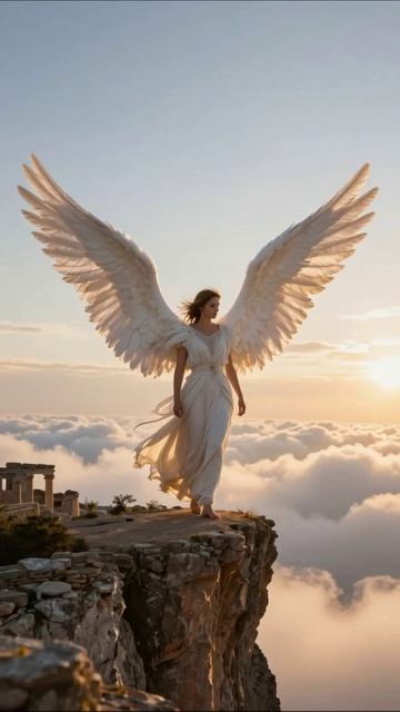 Ангел на краю мира #ангел #красота #природа #закат